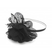 Serre-tête chiffon noir