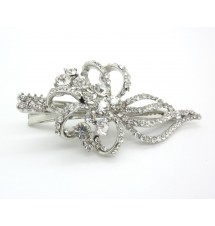 Pince clip raffinée à strass zoom Pince clip raffinée à strass zoom