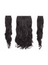 Kit extensions cheveux 3 bandes ondulées 50 cm - Brun
