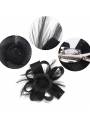 Fascinateur fleur sur pince noir