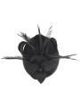 Chapeau cérémonie à plumes noir