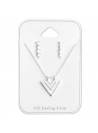 Parure triangulaire argent 925