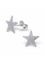 Boucles d'oreilles puces étoile argent 925