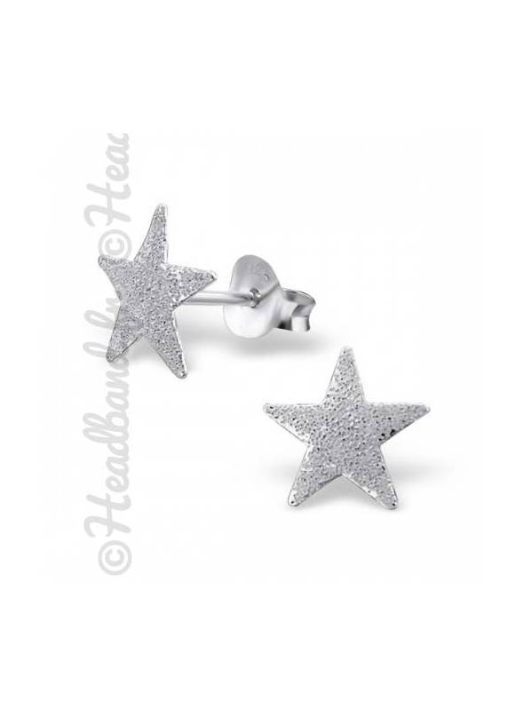 Boucles d'oreilles puces étoile argent 925