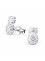Boucles d'oreilles ananas argent 925