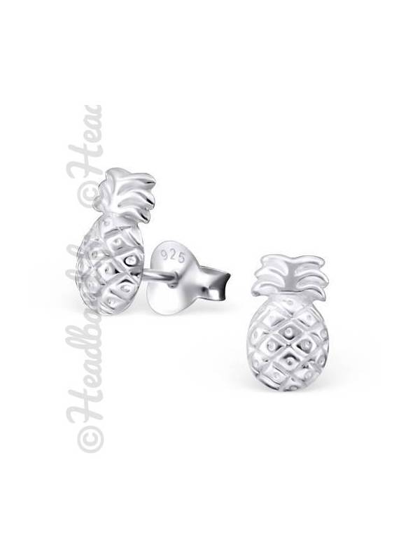 Boucles d'oreilles ananas argent 925