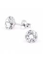 Boucles d'oreilles stud rond Swarovski® crystal