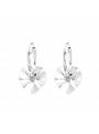 Créoles cristal coeur Swarovski® moonlight