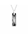 Collier cristal Swarovski silver night