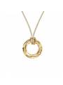 Collier cordon cristal rond Swarovski® golden shadow