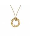 Collier cristal rond Swarovski golden shadow