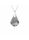 Collier argent cristal baroque Swarovski
