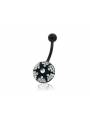 Piercing nombril motif étoile cristaux Swarovski®