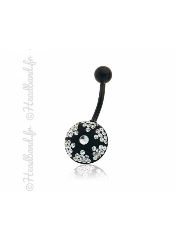 Piercing nombril motif étoile cristaux Swarovski®