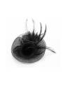 Coiffe barrette en tulle noir