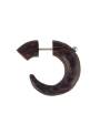 Faux écarteur Maori bois marron