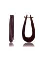 Boucles d'oreilles fermoir tige bois forme goutte