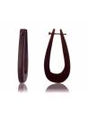 Boucles d'oreilles bois forme goutte