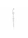 Piercing nombril chaînette stud blanc