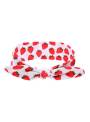 Bandeau fille imprimé fraise