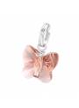 Charms Swarovski cristal papillon blush