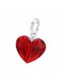 Charms Swarovski cristal coeur rouge