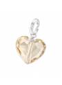 Charms Swarovski cristal coeur silk