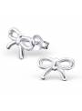 Clous d'oreilles noeud papillon argent massif