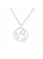 Collier argent massif signe astro capricorne