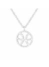 Collier argent massif signe astro poisson