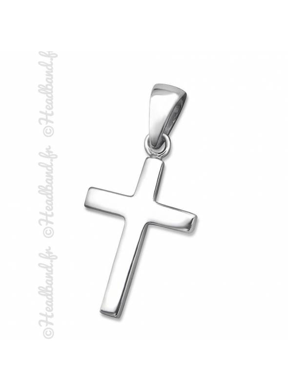 Pendentif symbole croix argent massif