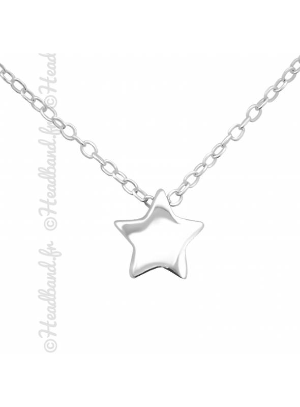 Collier forme étoile argent 925