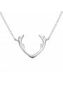 Collier bois de renne argent 925