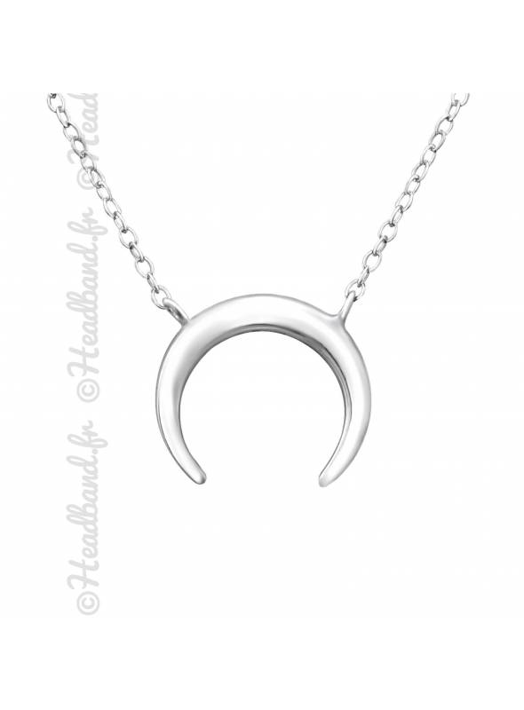 collier lune en argent collier lune en argent
