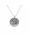 Collier médaillon arbre de vie argent