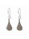 Boucles d'oreilles cristal Swarovski greige