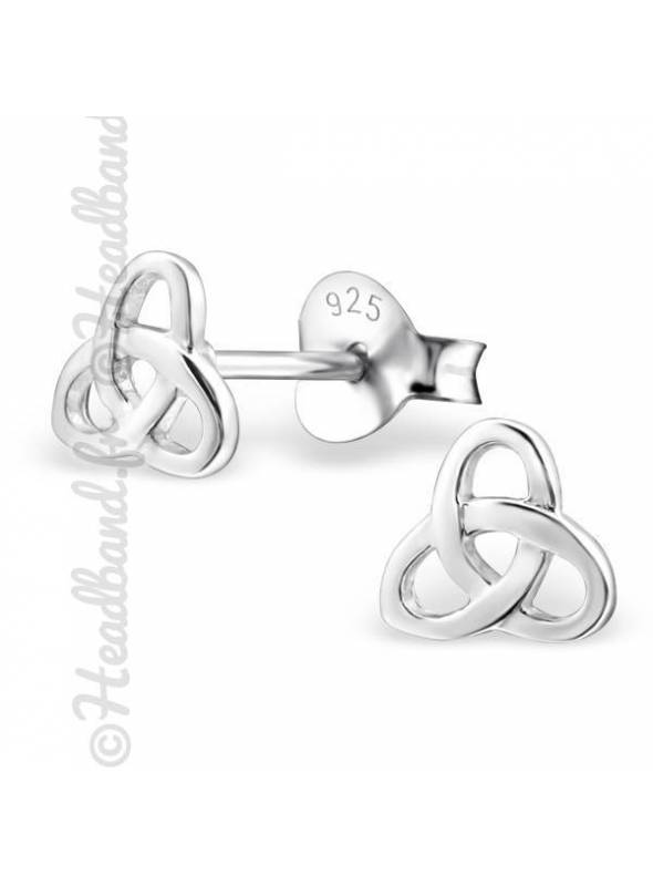 Clous d'oreilles motif atome argent 925