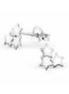 Clous d'oreilles étoiles argent 925