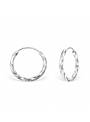 Créoles twist argent 925 diamètre 20 mm