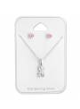 Parure collier et boucles nounours enfant argent 925