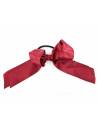 Elastique noeud ruban satin rouge