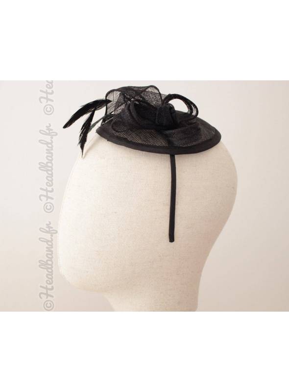 Serre-tête chapeau noir