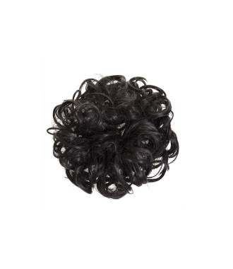 Chouchou en cheveux postiche - Brun