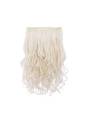 Extension cheveux monobande ondulée 45 cm - Blond très clair