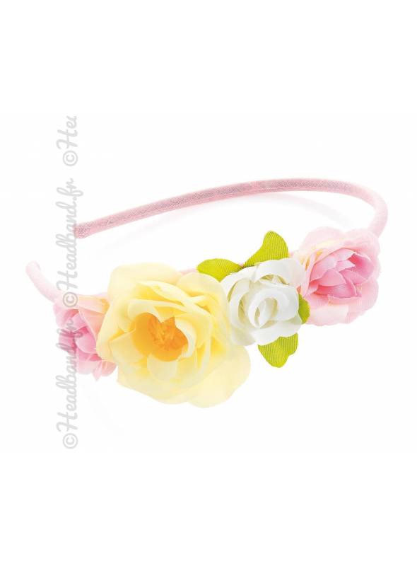 Serre Tete Enfant Mariage Fleur Pastel Serre Tete Enfant Mariage Fleur Pastel