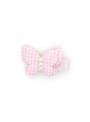 Barrette papillon vichy rose