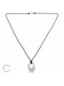 Collier cordon cristal rond Swarovski® silver panita