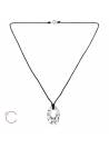 Collier cordon cristal ovale Swarovski silver panita