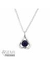 Collier pendentif celtique sodalite argent 925