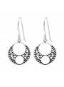 Boucles d'oreilles Bali pendantes argent